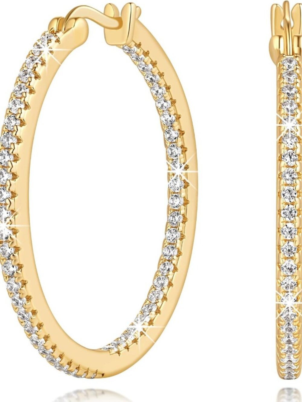 Elegant 14K Gold Hoop Earrings for Women | Stylish & Versatile Jewelry Accessory